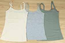 Ex Marks & Spencer Womens Multi 3 Pack of Lace Top Strappy Camis Size 20