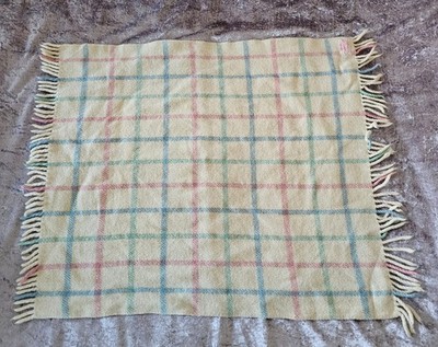 Otterburn Mill 100% Wolle Babybett Decke Schottenkaro Made in England C9