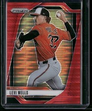 2025 Panini Prizm #68 Levi Wells Red Pulsar Prizms #/399