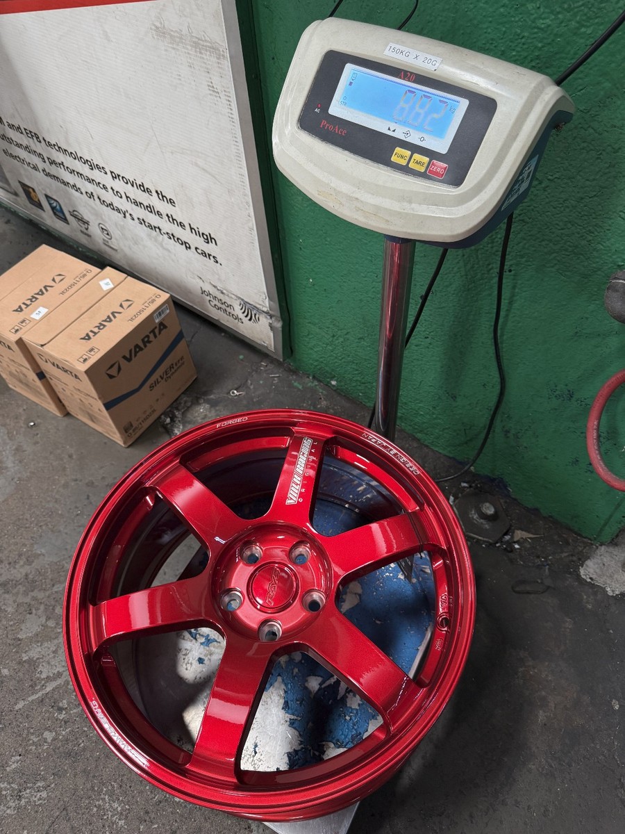 New 18x8.5 NK TE37 Flow Formed Candy RED (4 Wheel) 5x114.3 HONDA