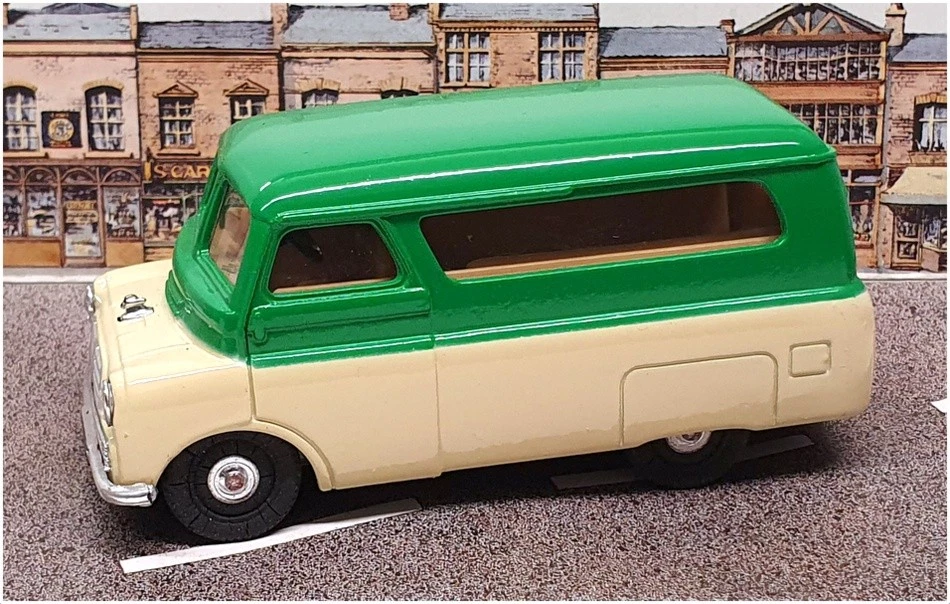 Dormobile Corgi escala 1/43 D982 - Bedford CA - verde/crema Foto 3 de 4