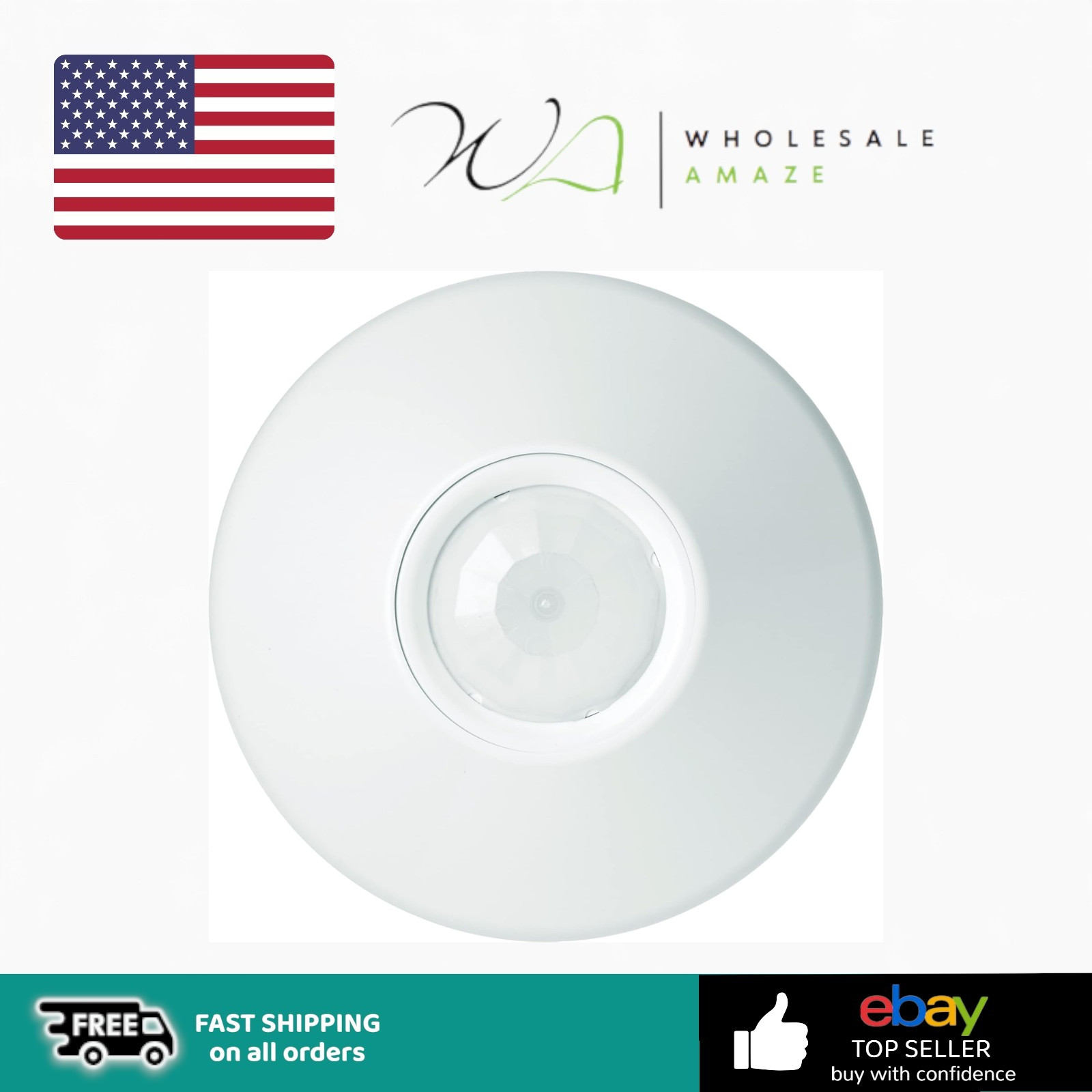 SensorSwitch Ceiling Motion Sensor, Passive Infrared PIR Occupancy Sensor, 360 D