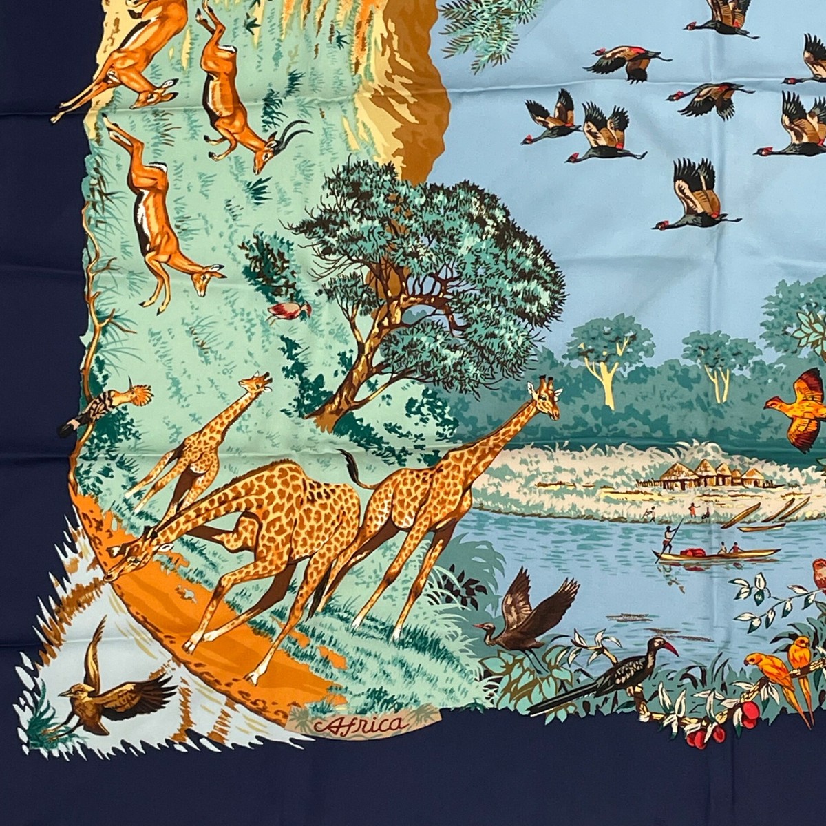 Hermès アフリカ野生動物 スカーフ Hermès アフリカ野生動物 スカーフ Hermès アフリカ野生動物