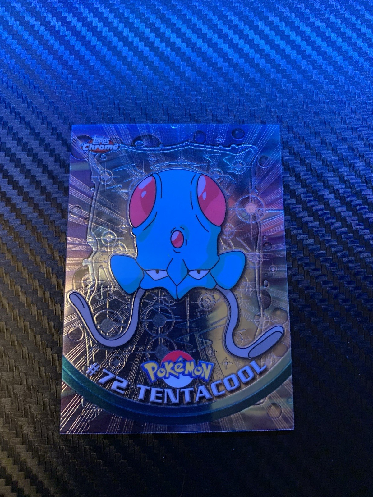 Pokemon Card - 2000 Topps Chrome Series 1 Tentacool #72 Holo Foil  LP