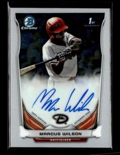 2014 Bowman Draft #BCA-MW Marcus Wilson Chrome Draft Pick Autographs