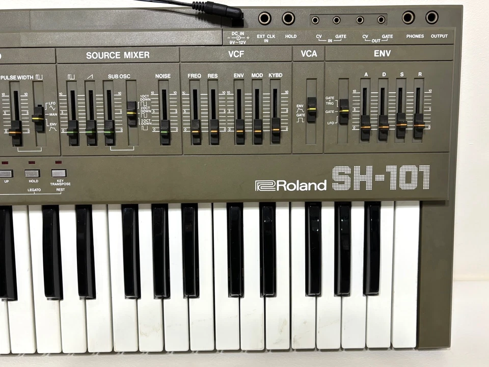 Roland SH-101 Gray Monophonic Analog Synthesizer From Japan - Image 3 of 4