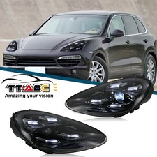 Paar Voll LED Scheinwerfer für Porsche Cayenne 958.1 2011-2014 Weiße DRL Lampen