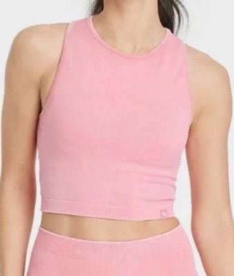 NEW JoyLab Women's High Neck Ribbed Sports Bra Tank Top Size XS