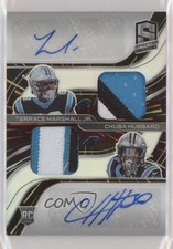 2021 Spectra Rookie Hyper Prizm 2/35 Terrace Marshall Jr Dual Patch Auto 0s9t
