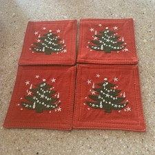 Set of 4 Vintage Waechtersbach Christmas Tree...