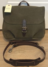 Filson Workshop Leather Messenger Bag | Green | Made In USA | Only 30 Made | NWT