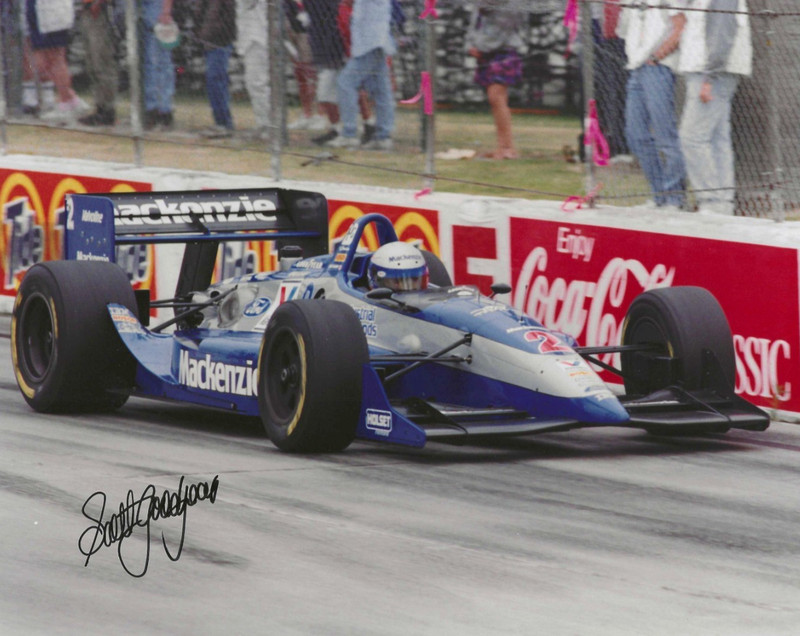 Autographed Scott Goodyear   CART  IndyCar  Racing Photograph