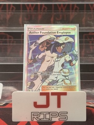 Aether Foundation Employee SV81/SV94 Hidden Fates: Shiny Vault Holo NM