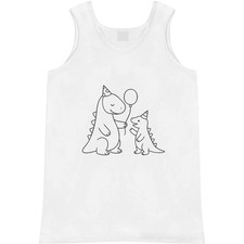 'Birthday Dinosaur' Adult Vest / Tank Top AV054063