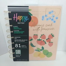 Happy Notes Classic Recipe Organizer Planner Cooking Fruit Design