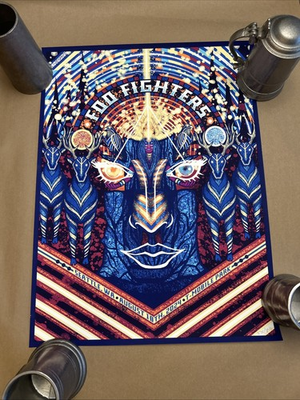 #ad Numbered Original and Official Foo Fighters Poster T Mobile Park August 18 2024 $149.99