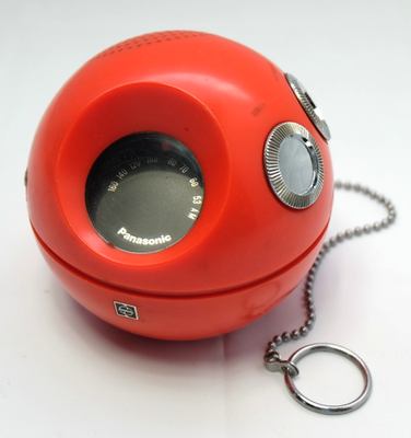 panapet ラジオ 昭和レトロ PANASONIC National Panapet 70 Radio - Early 1970's MW Globe Orb