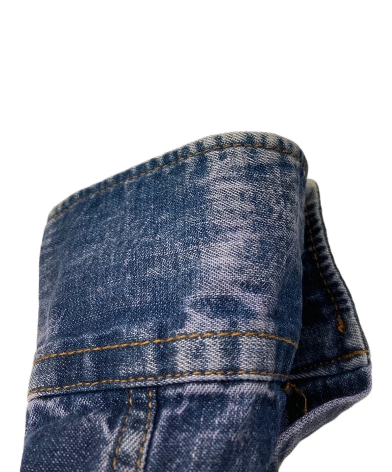 Camisa vaquera con botones a presión GALLIANO Talla: 34 Indigo Hombre Foto 3 de 4