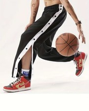 Men's Lightweight Black Basketball Joggers - Large UK34 - Gay Int/Scally/Fetish