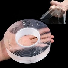 Waterproof Double Side Tape Transparent Adhesive Tape 1M/3M/5M Home Stationery
