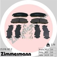 Zimmermann BremsbeläGe Vorne FüR Fiat Freemont Chrysler Grand Voyager V