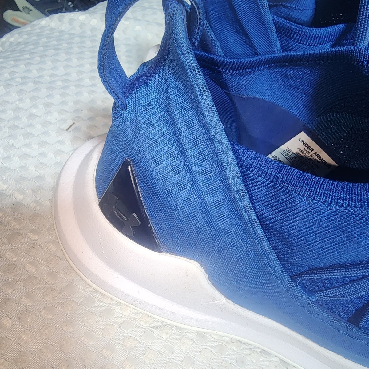 UNDER ARMOR EUC MENS SZ BLUE CURRY 5 BASKETBALL SNEAKER SHOES UNDER ARMOR EUC MENS SZ BLUE CURRY 5 BASKETBALL SNEAKER  main image 2