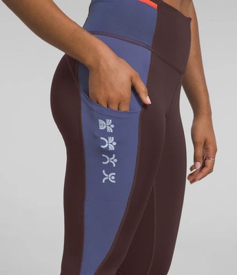 NWT $100 The North Face WOMEN'S  Tights, M Trailwear QTM High-Rise 7/8