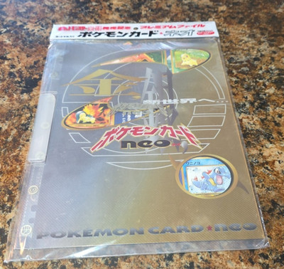 Vintage 1999 Pokemon Card Neo Premium  Sealed Genesis Folder Binder Japanese