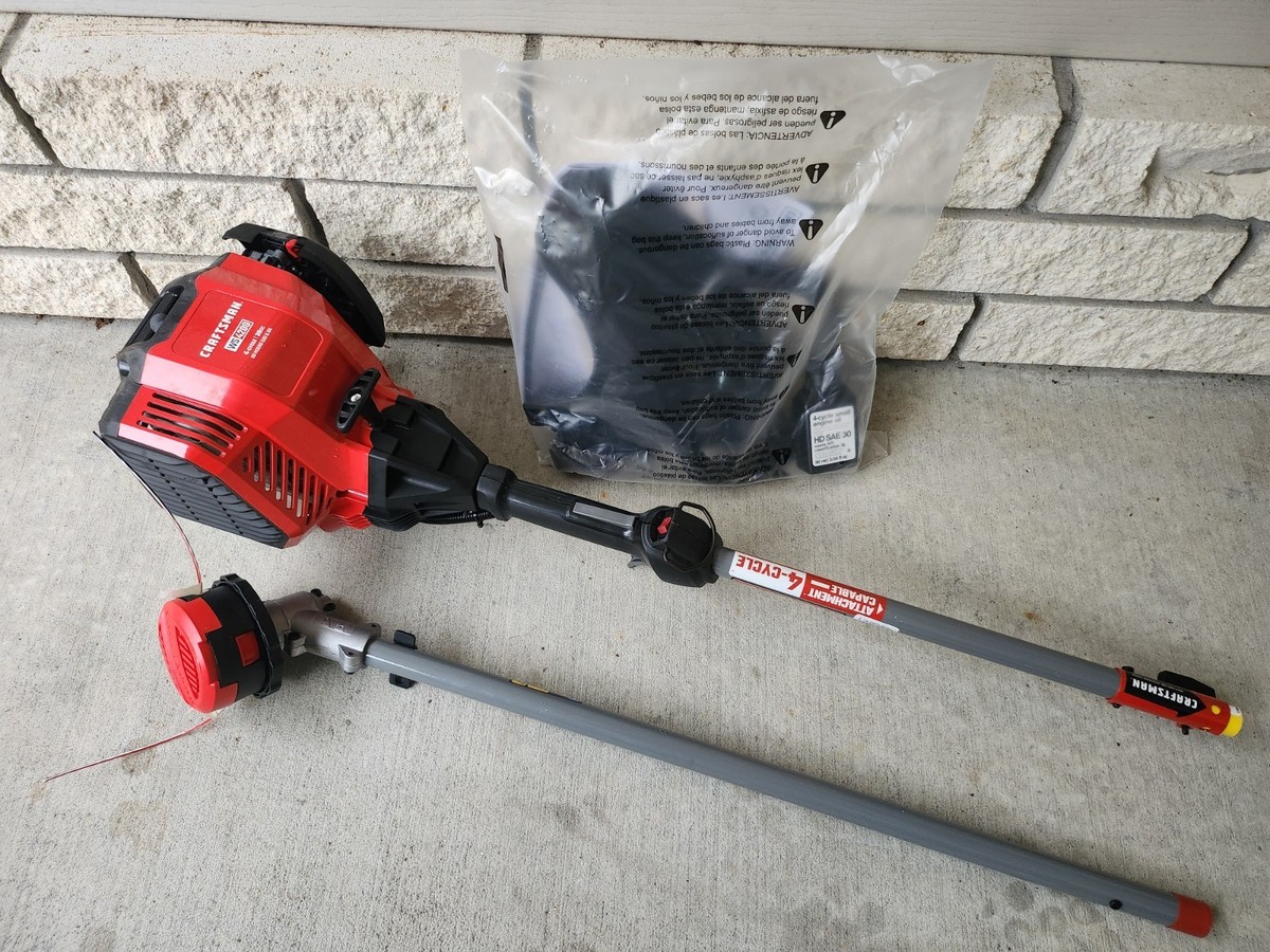 Craftsman CMXGTAMDAXSC 30CC 4-Cycle String Trimmer with Attachment