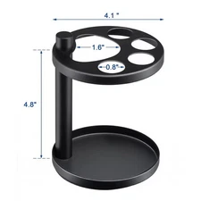 Metal Toothbrush Holder with Separate Slots for Toothbrushes and Razors