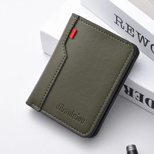 1Pc New Ultra-Thin Mini Soft PU Leather Credit Card Wallet Holder Short Vertical