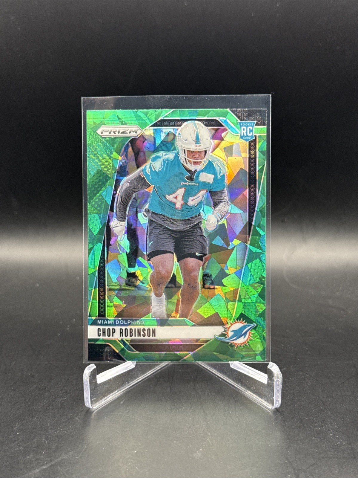 2024 Panini Prizm #319 Chop Robinson Green Ice Rookie RC Miami Dolphins