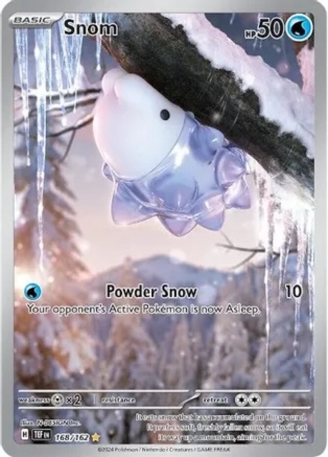 Lightly Played Snom - 168/162 - Illustration Rare Pokemon Temporal Forces