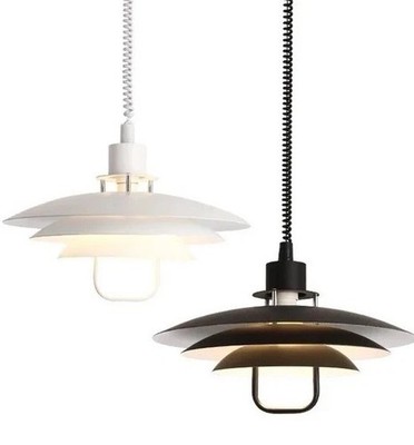 Moderne Rise & Fall Pendelleuchte Deckenleuchte | verstellbare Retro Lampe | 3 Farben |