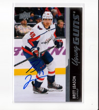 BRETT LEASON autographed '21/22 WASHINGTON CAPITALS 