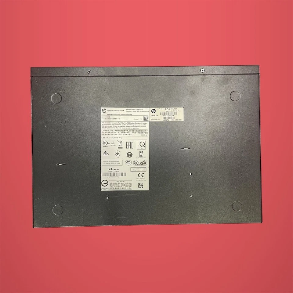 Switch de Ethernet Gerenciado HP 1910-8-PoE+ 8 Portas Camada 3 - Imagem 3 de 4