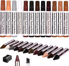 Furniture Repair Kit Wood Markers - Markers and Wax Sticks for Stains