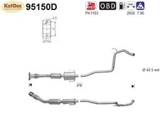 ✅ Katalysator für Toyota Yaris 1.4 D-4D, 66kW, Euro 4