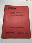 NORTON INSTRUCTION PARTS LIST BOOK MANUAL CATALOG NO 1 2 TOOL GRINDERS 1462 4