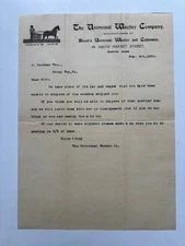 THE UNIVERSAL WEEDER COMPANY BOSTON MASS. 1896 letterhead Agriculture ephemera