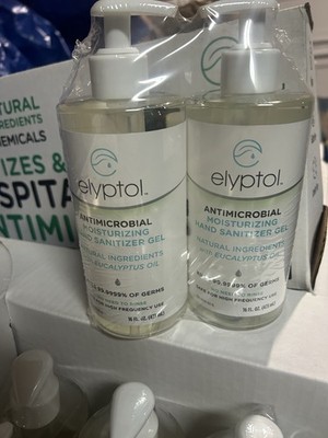 Elyptol Antimicrobial Moisturizing Hand Sanitizer Gel, Clear, 16 fl oz 2 pack