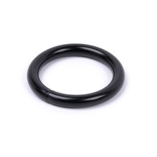 10 - Country Brook Design 1 Inch Black Powder Coated Welded Heavy O-Rings
