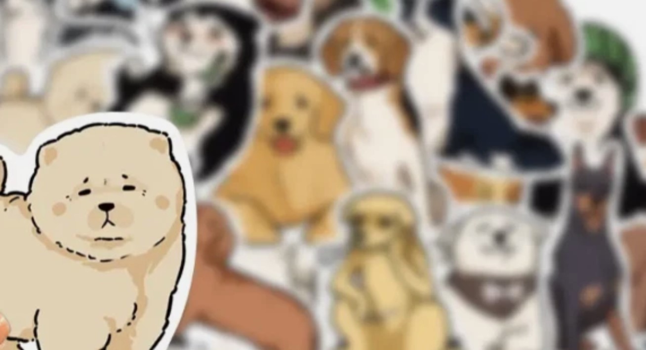 400 pack Cute Dog Cat MEME Funny Animals Stickers Kawaii Cartoon Decals laptop