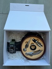Gift Set for Men - SMAEL Water Resistant Watch + 4pc Wine Accessories + Gift Box