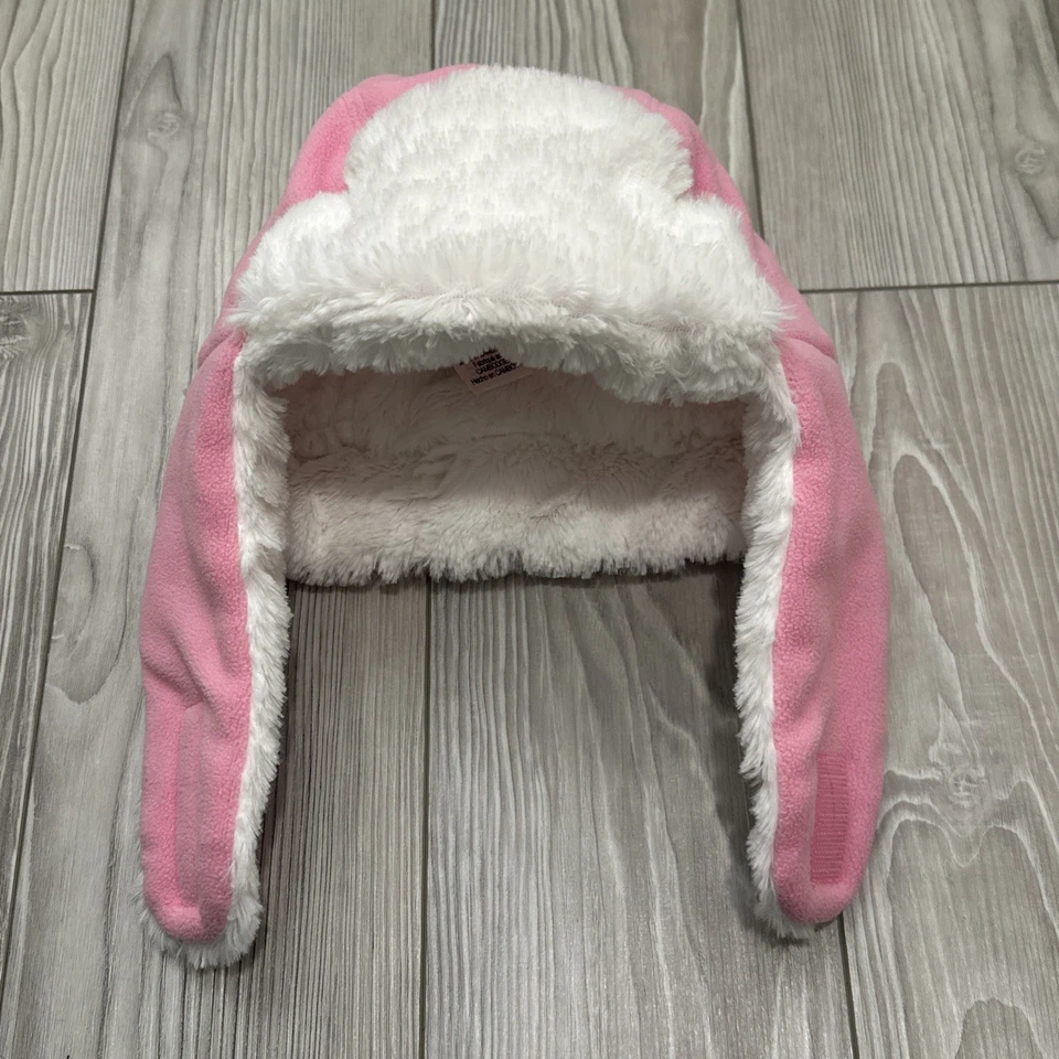 Carhartt Infante Niño Pequeño Rosa Sherpa Forrado de Vellón Trampero Gorro Oreja Solapa Sombrero Foto 3 de 4