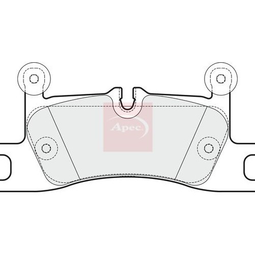 APEC Brake Pad Set, disc brake PAD1796