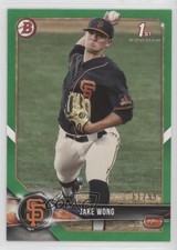 2018 Bowman Draft Green 61/99 Jake Wong #BD-55 fm0