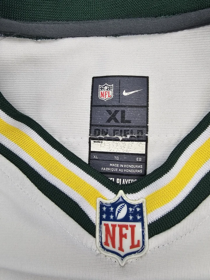 Camiseta de fútbol americano Nike Green Bay Packers talla XL en el campo de la NFL #52 Clay Mathews Foto 4 de 4