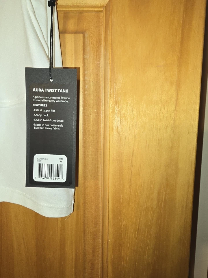 Nuevo con etiquetas Top blanco Zobha para mujer con frente anudado talla mediana Foto 3 de 3