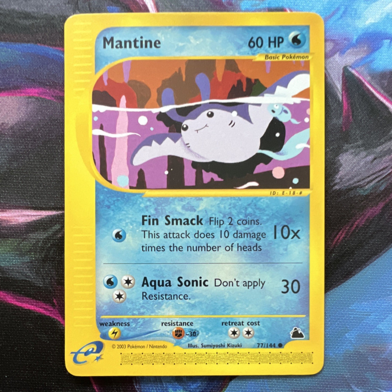 Pokémon TCG Mantine 77/144 Aquapolis Common Basic 60 HP Regular